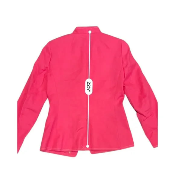 J.Crew Women’s Going Out Stretch Linen Blazer Size 0 Hot Pink Fuchsia​