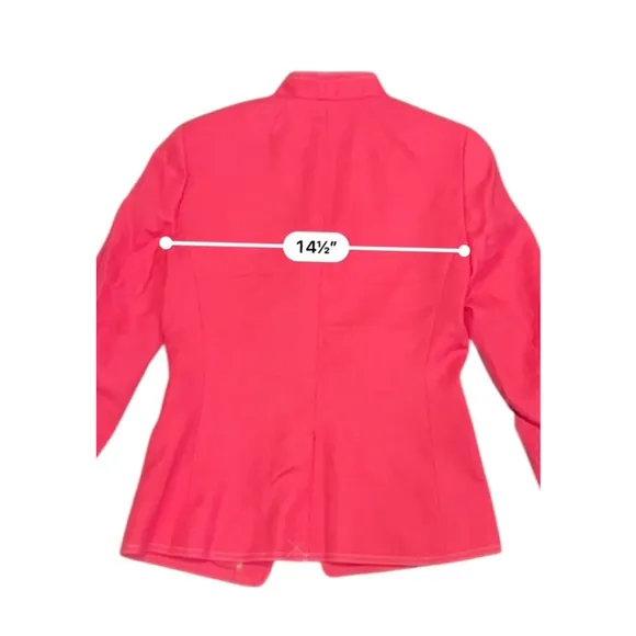 J.Crew Women’s Going Out Stretch Linen Blazer Size 0 Hot Pink Fuchsia​