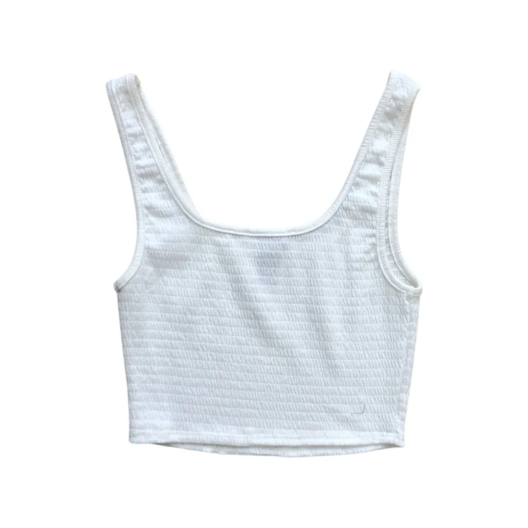 Jenny Smocked Tank Top - White