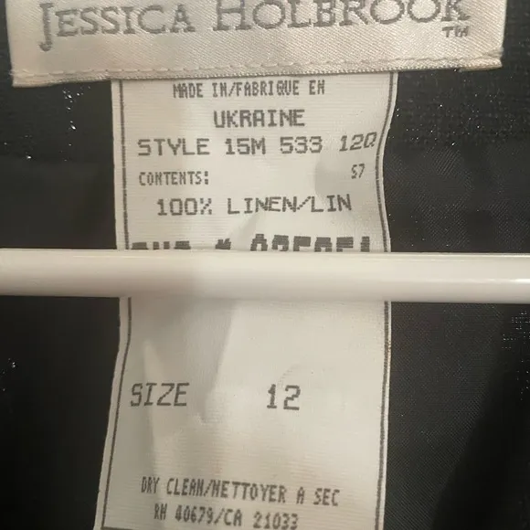 Jessica  Holbrook Vintage Linen Blazer NWT 12