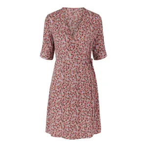 Kaitlyn wrap dress pink