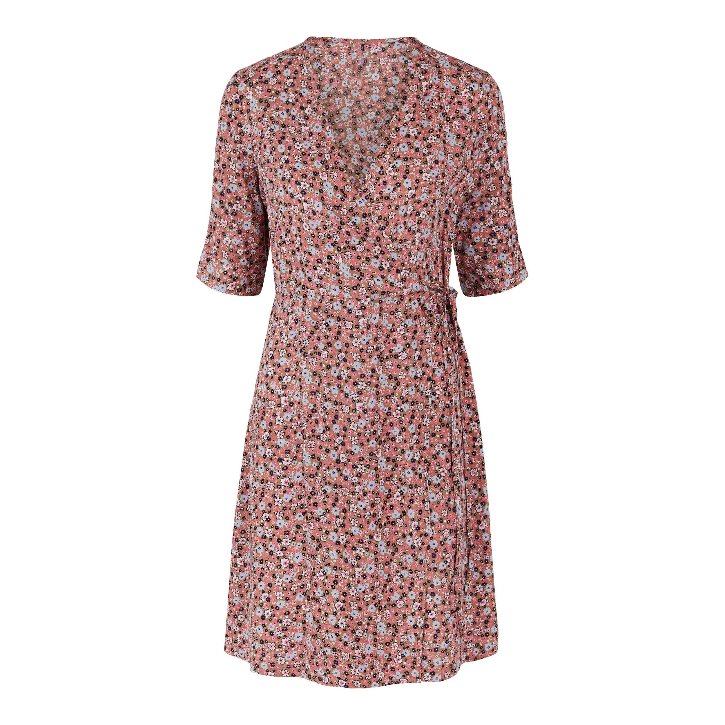 Kaitlyn wrap dress pink