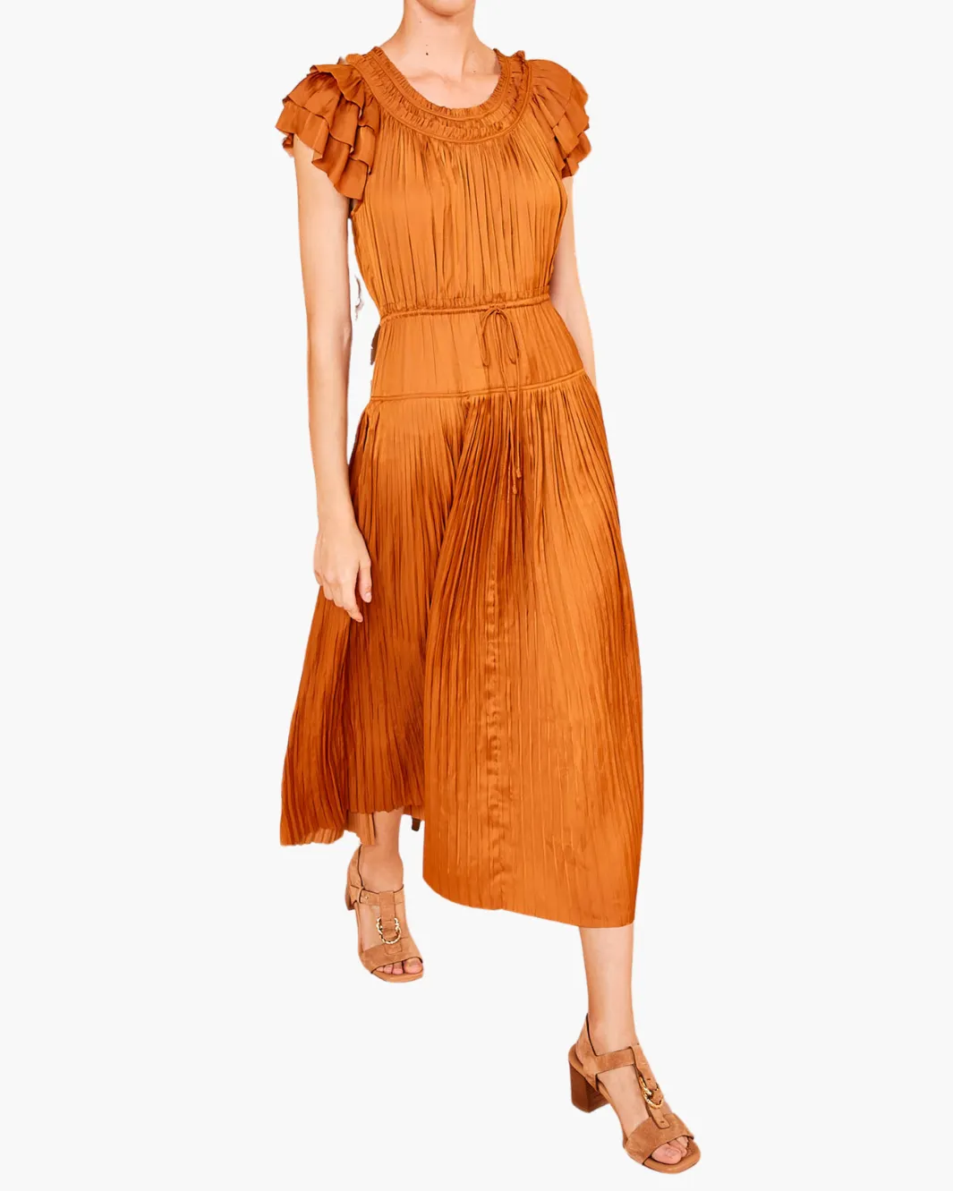 KALESTA DRESS IN AMBER