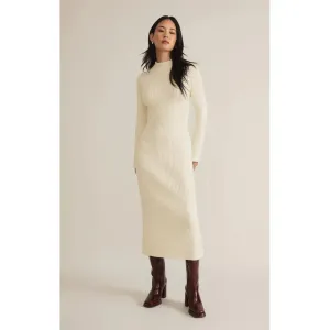 Kass Mock Neck Midi Dress