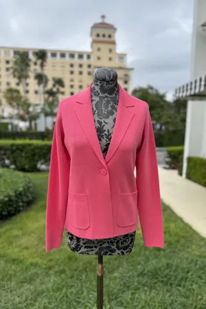 Kinross Back Rib Blazer in Lipstick