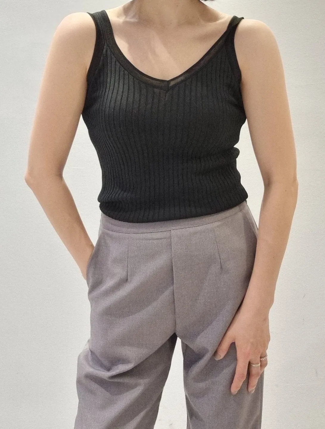 Knitted Sleeveless Top