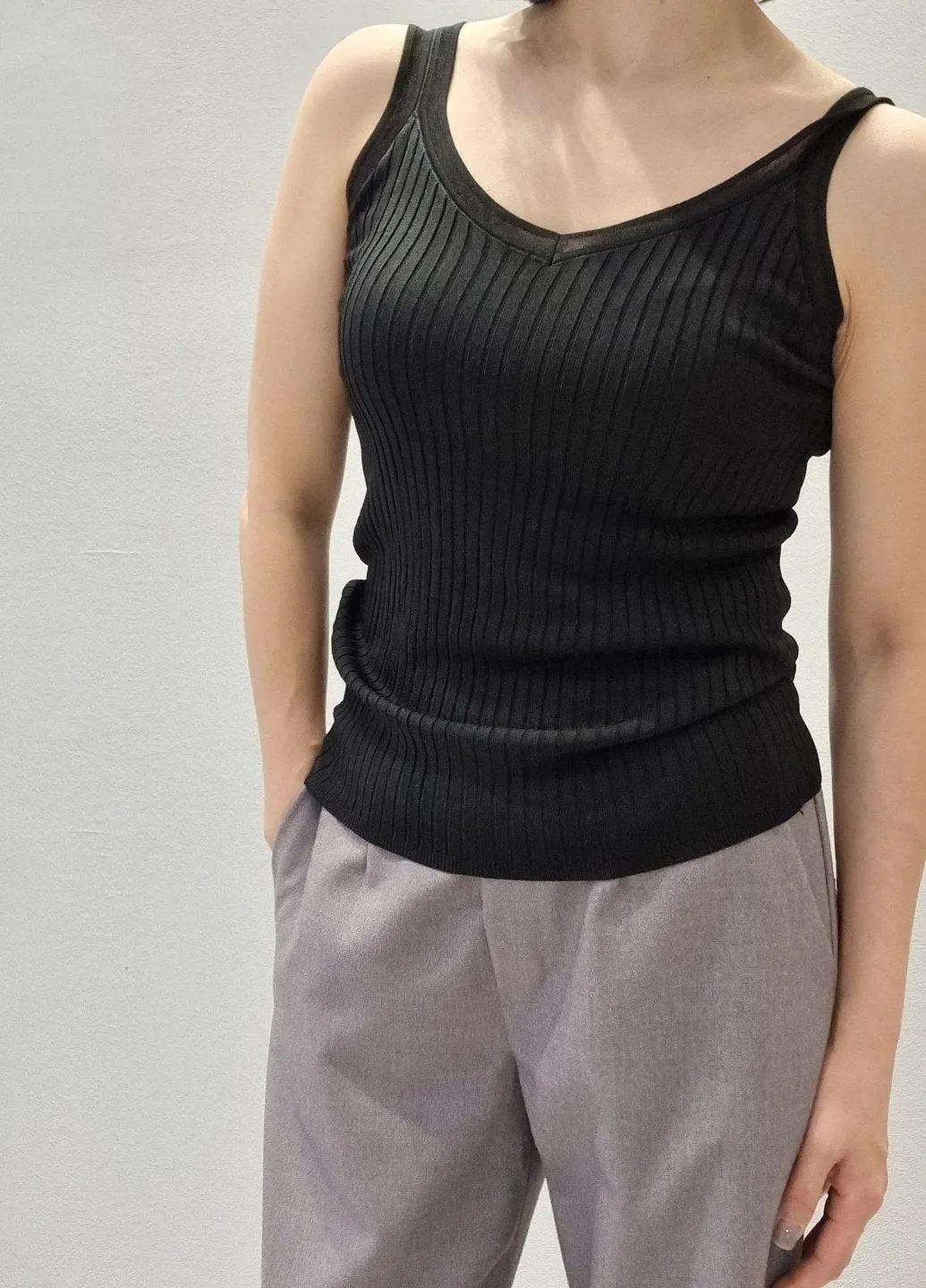 Knitted Sleeveless Top
