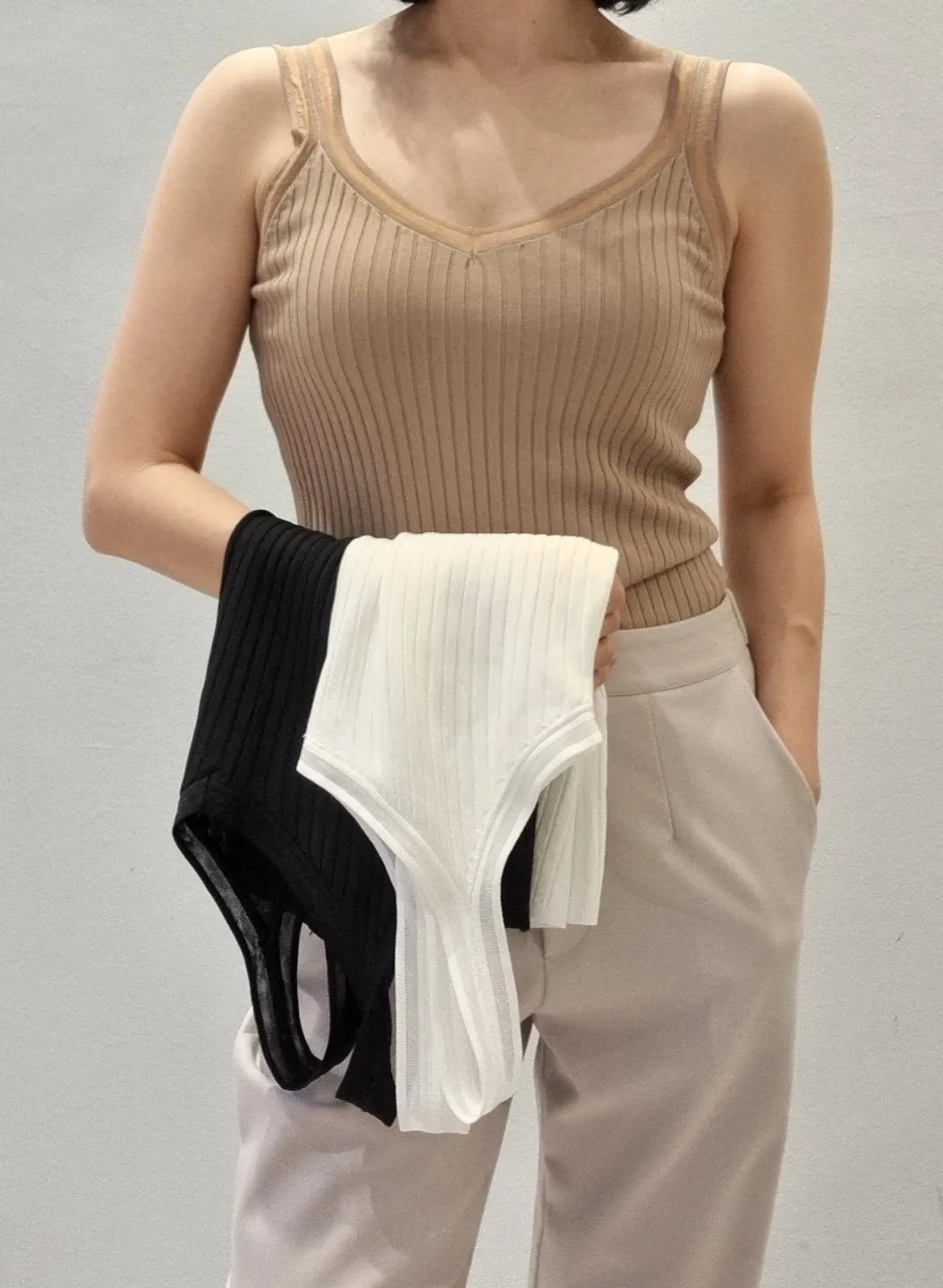 Knitted Sleeveless Top