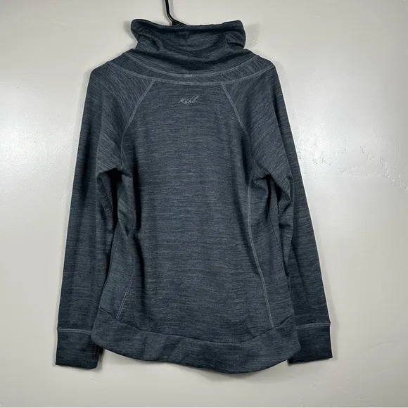 KUHL WOMEN’S LEA PULLOVER COWL NECK SWEATER IN BLACK SIZE LARGE