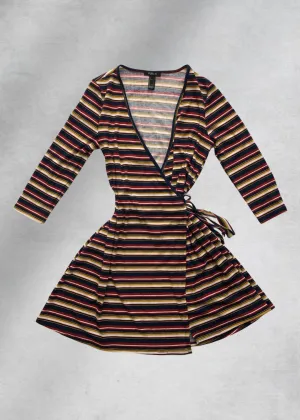 Kya Fit & Flare Knit Dress - Multi Stripe