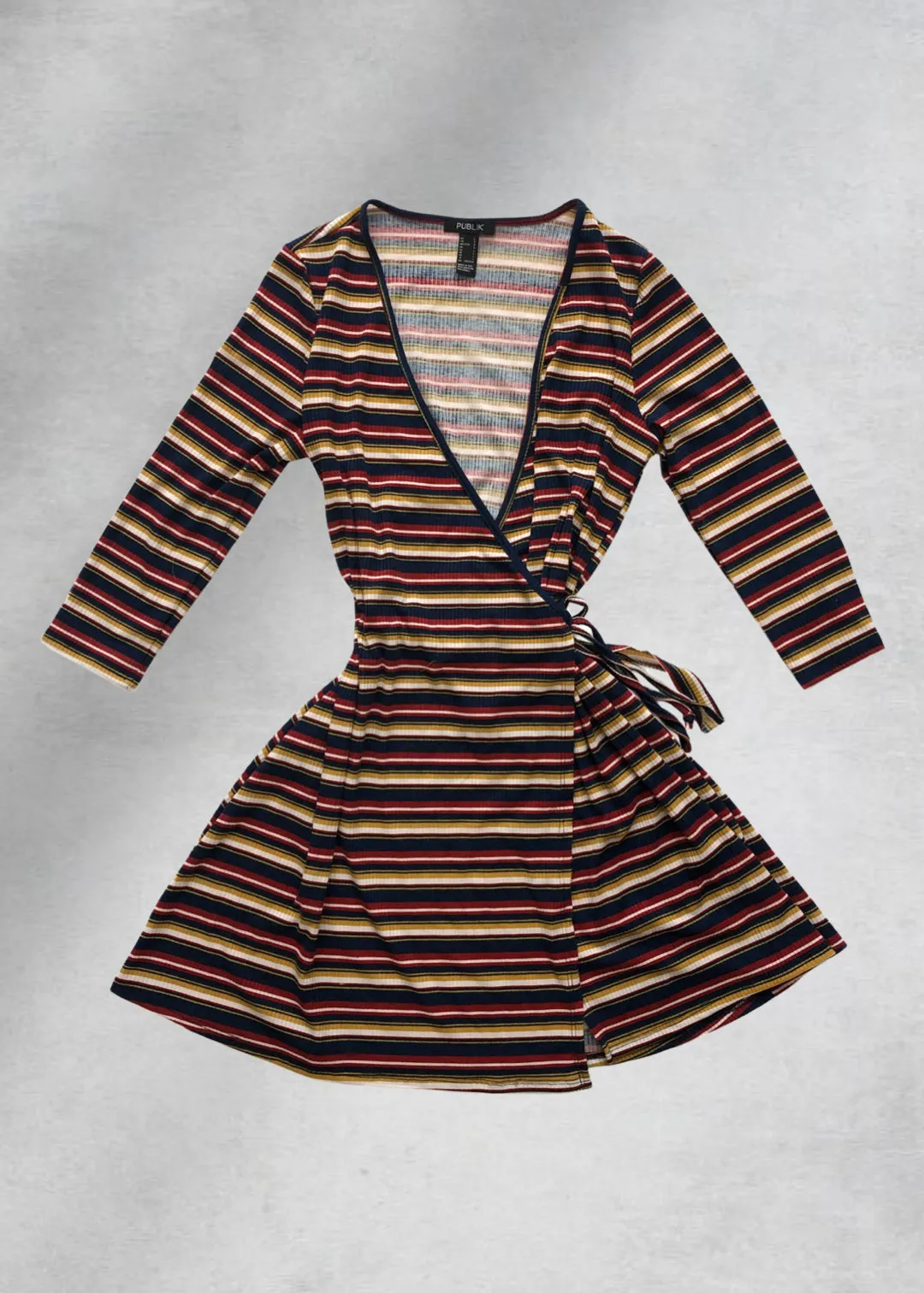 Kya Fit & Flare Knit Dress - Multi Stripe