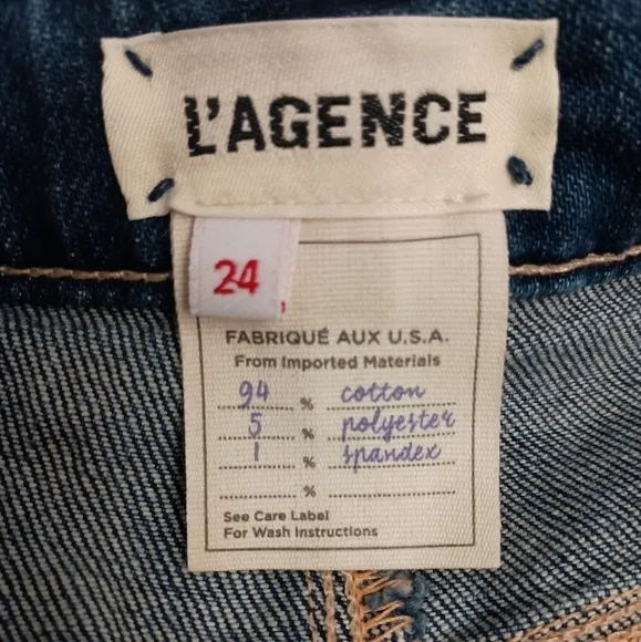 L'Agence Raw Hem High Rise Bermuda Shorts Size 24 MSRP $220 NWT