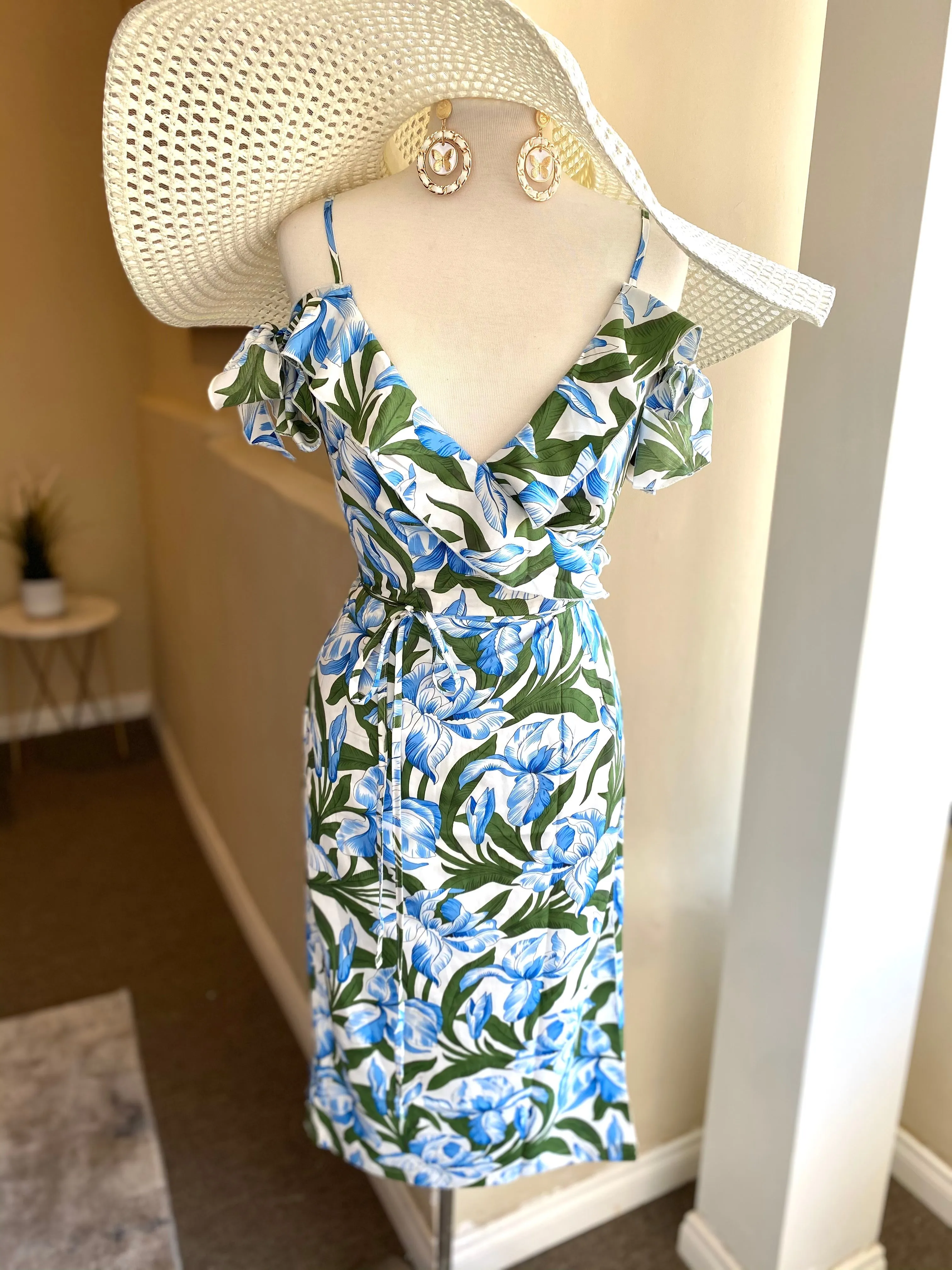 Leafy Wrap Dress FS