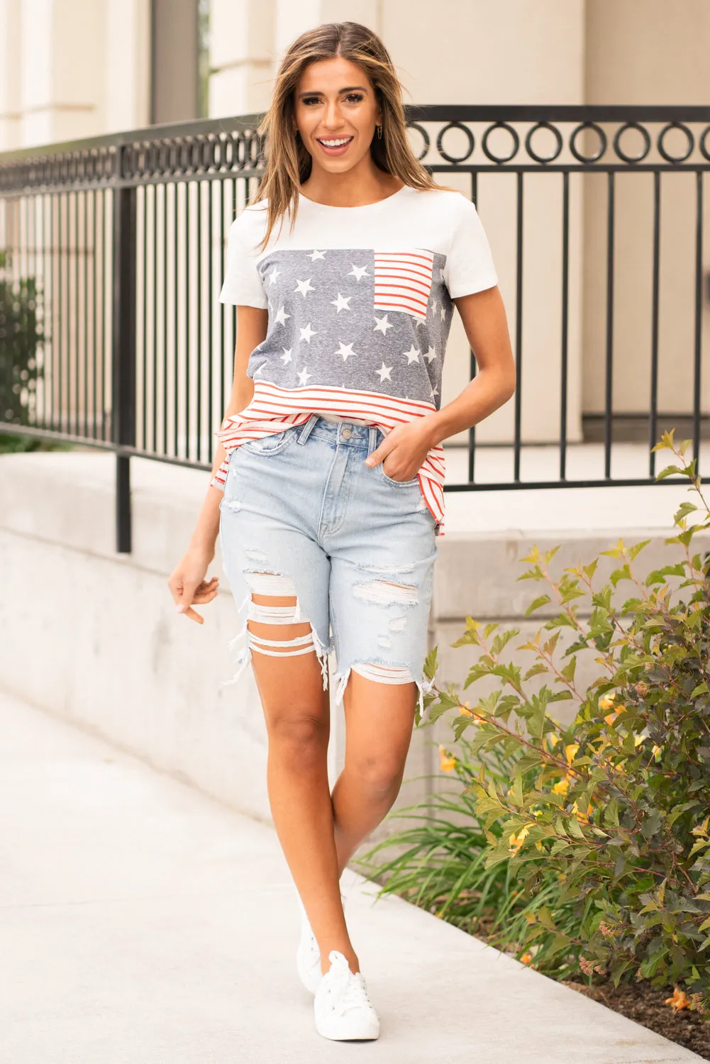Ledro High Rise Bermuda Shorts