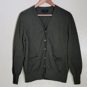 Lee Mathews Green Cardigan Sweater