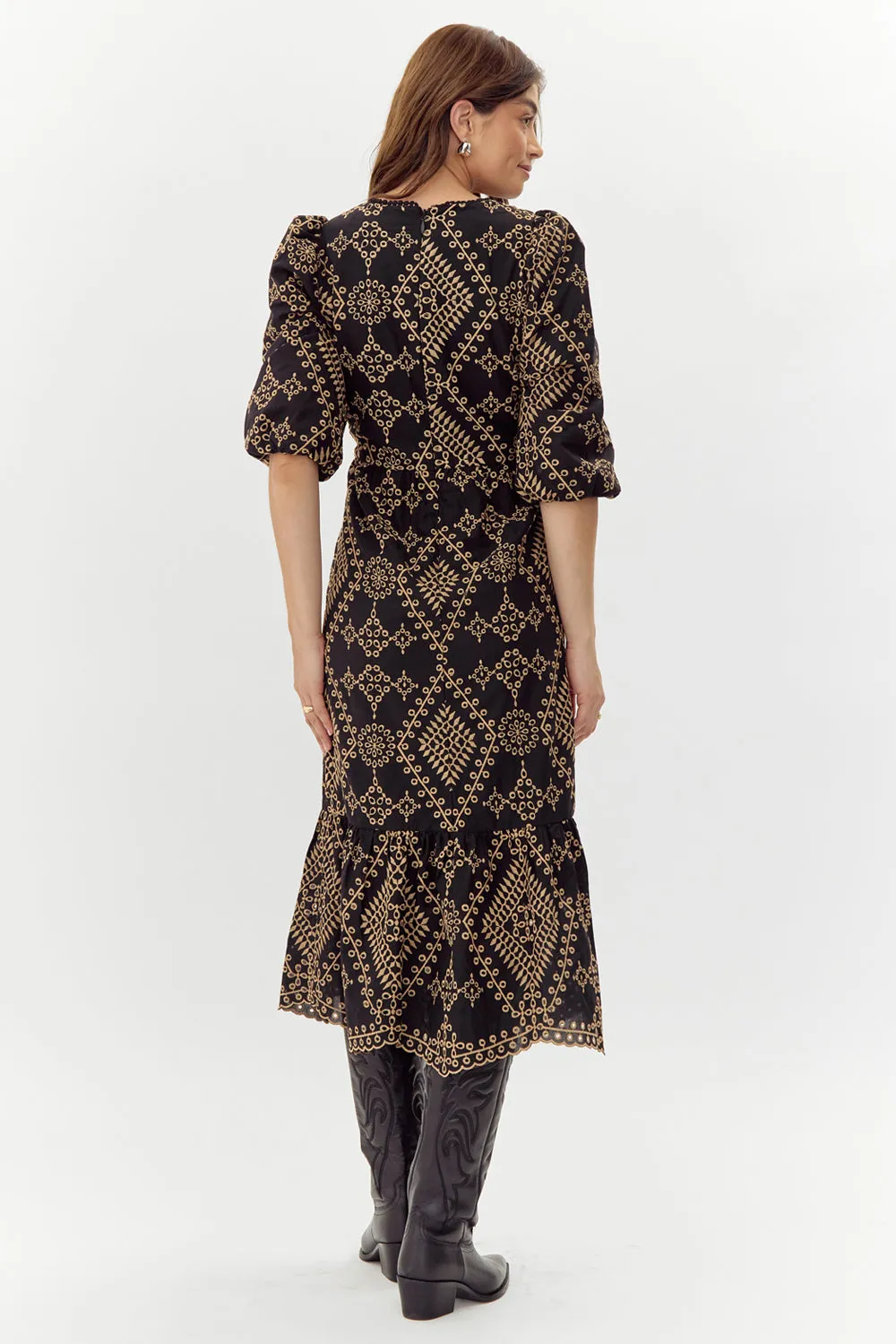 Legacy Embroidered Midi Dress