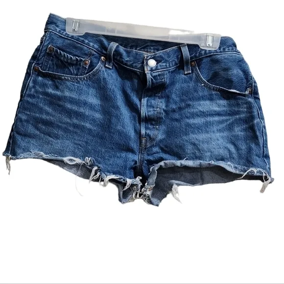 LEVI'S 501 High Rise Buttonfly Cutoff Jean Shorts