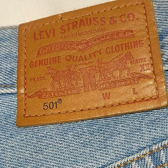 Levi’s 501 High Rise Shorts Fault Line size 25