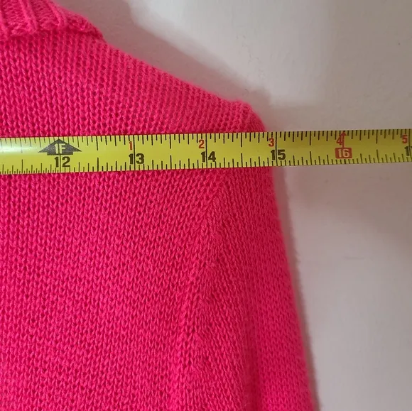 Lilly Pulitzer Amalie Open Front Knit Cardigan in Dragon Fruit Pink Sz Small