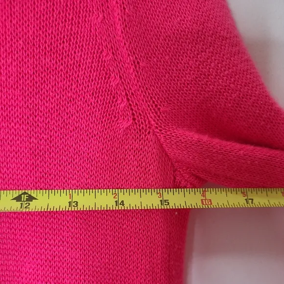 Lilly Pulitzer Amalie Open Front Knit Cardigan in Dragon Fruit Pink Sz Small