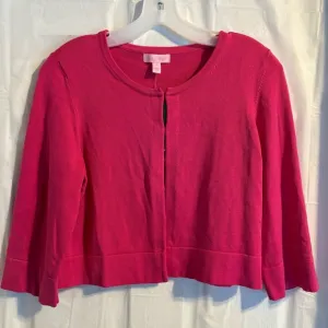 Lilly Pulitzer Anne Sweater Cardigan Womens Sz  XL Orchid Pink Office Barbie NWT