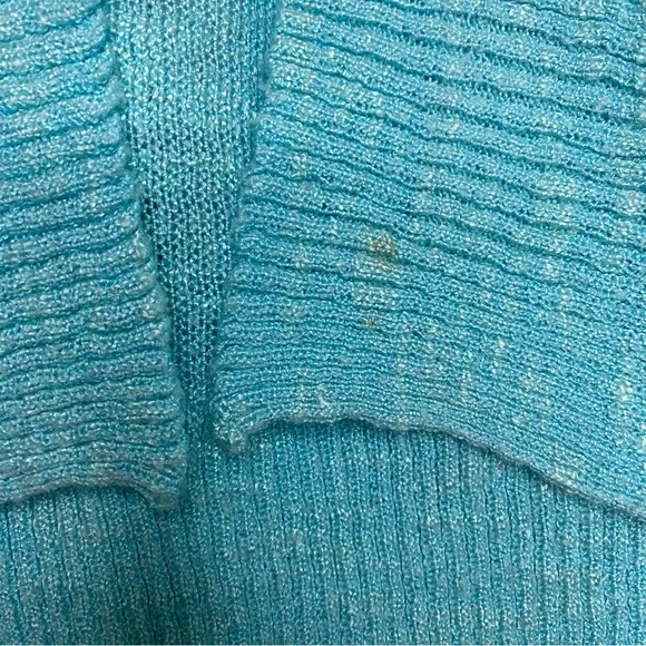 Lilly Pulitzer Aqua Blue Isle Open Front Cardigan Small Women’s Sweater Knit