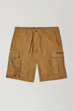 Linen bermuda shorts with drawstring