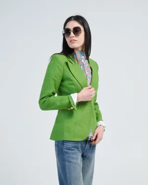 linen duchess blazer