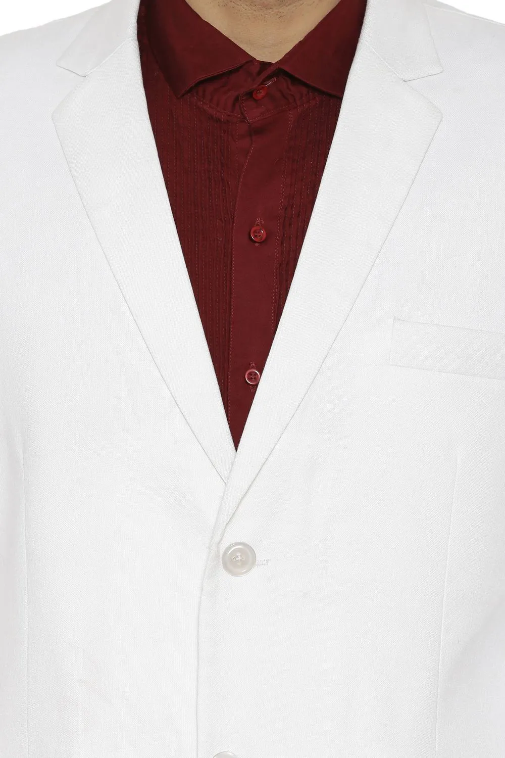 Linen White Blazer