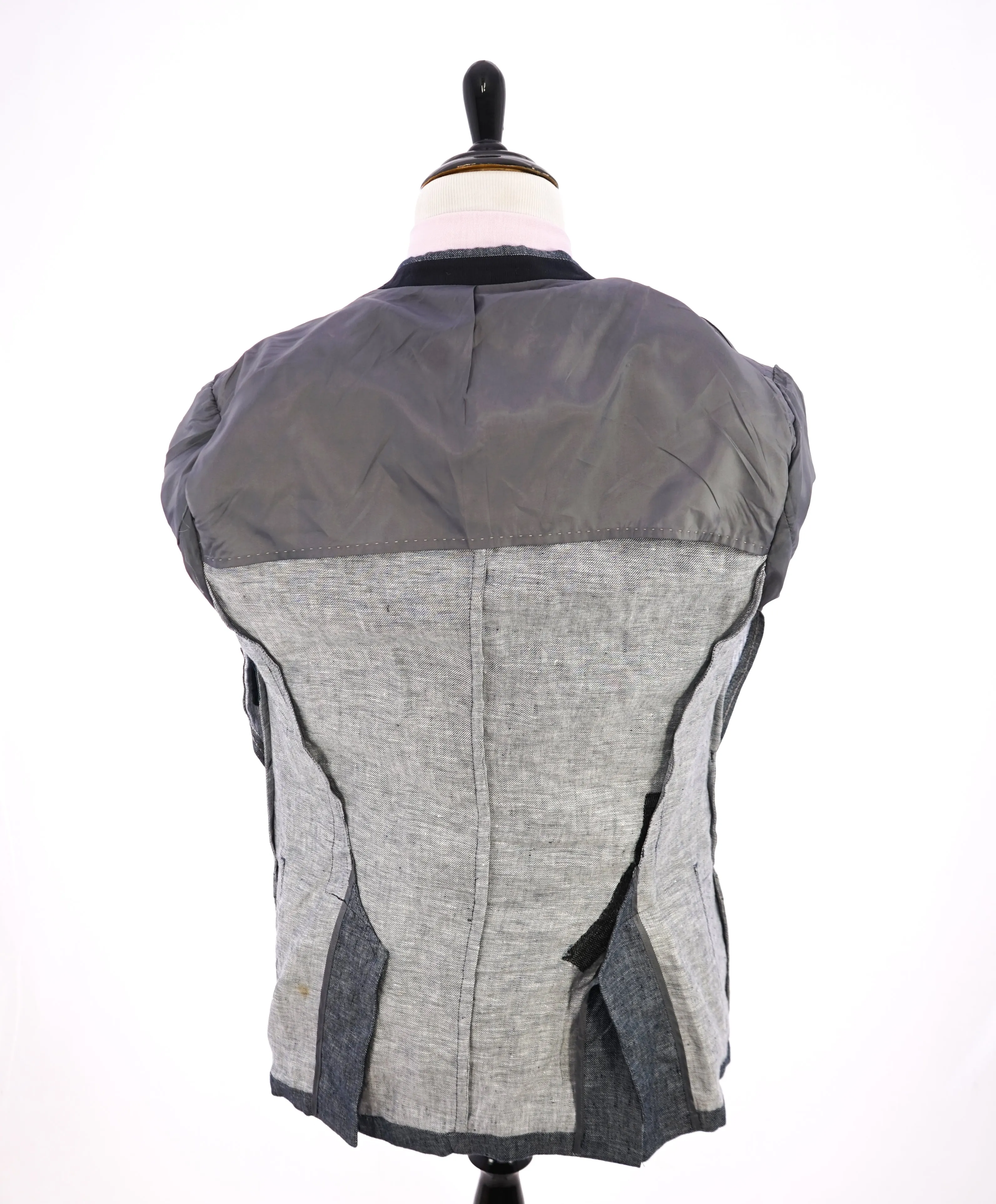 LINUS GERMANY -  Pure Linen Blend Summer Light Denim Style Blazer - 42R