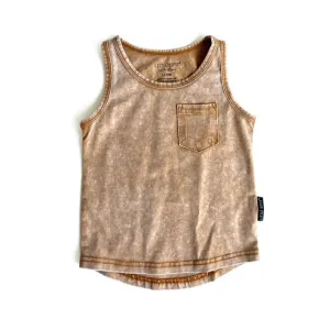 Little Bipsy Acid Wash Tank - Sand