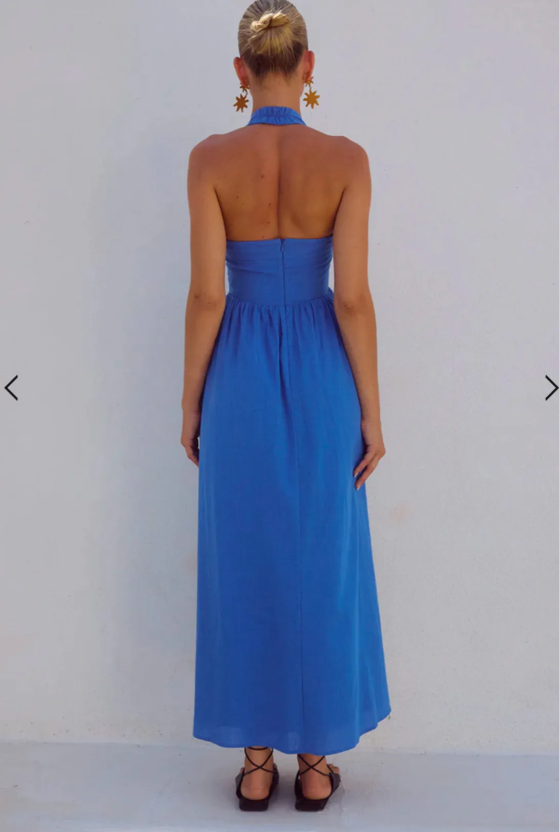 Locklea Midi Dress- Cornflower