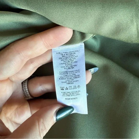 Loft - Petite Relaxed Fluid Blazer - Olive Green
