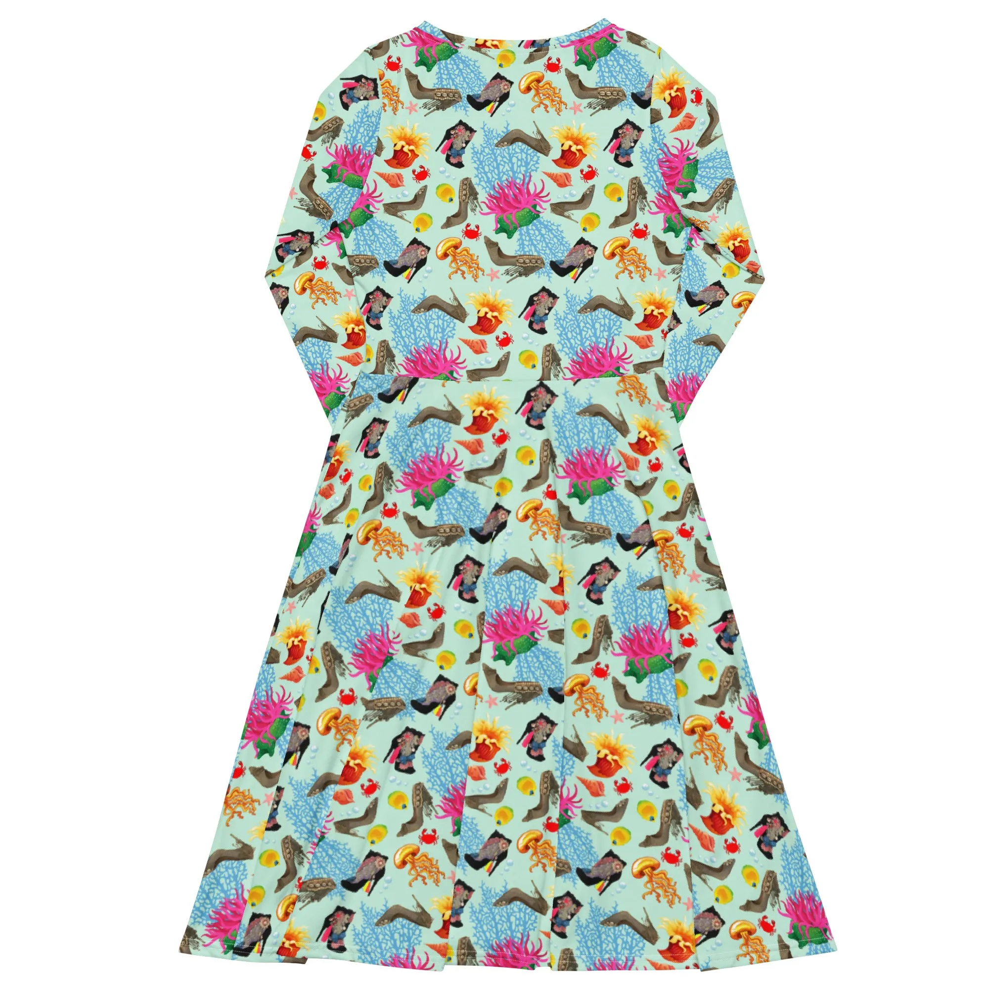 Long sleeve midi dress 'Vitamin sea'