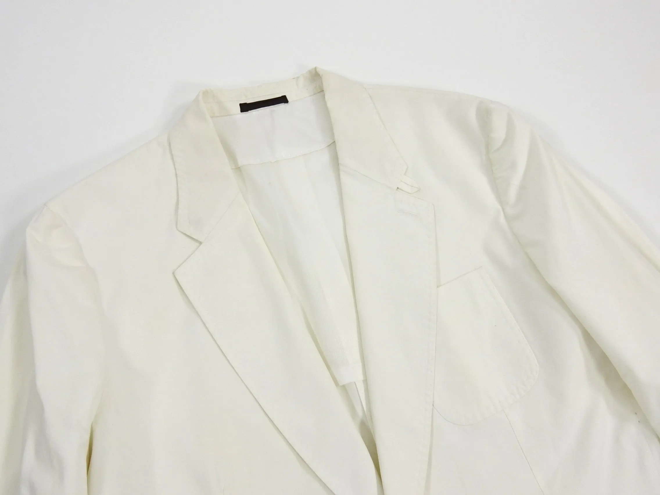 Louis Vuitton White Cotton Summer Blazer - 46