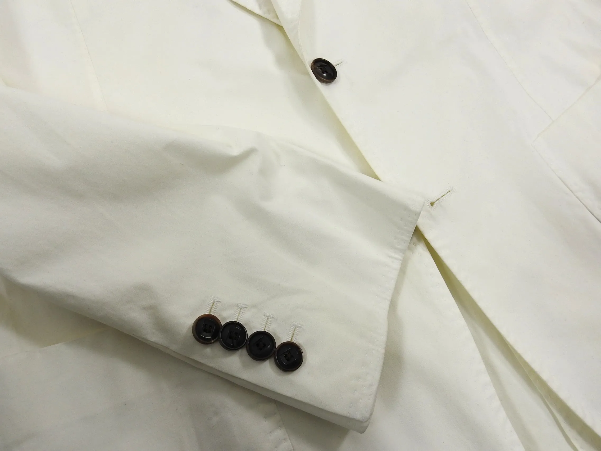 Louis Vuitton White Cotton Summer Blazer - 46