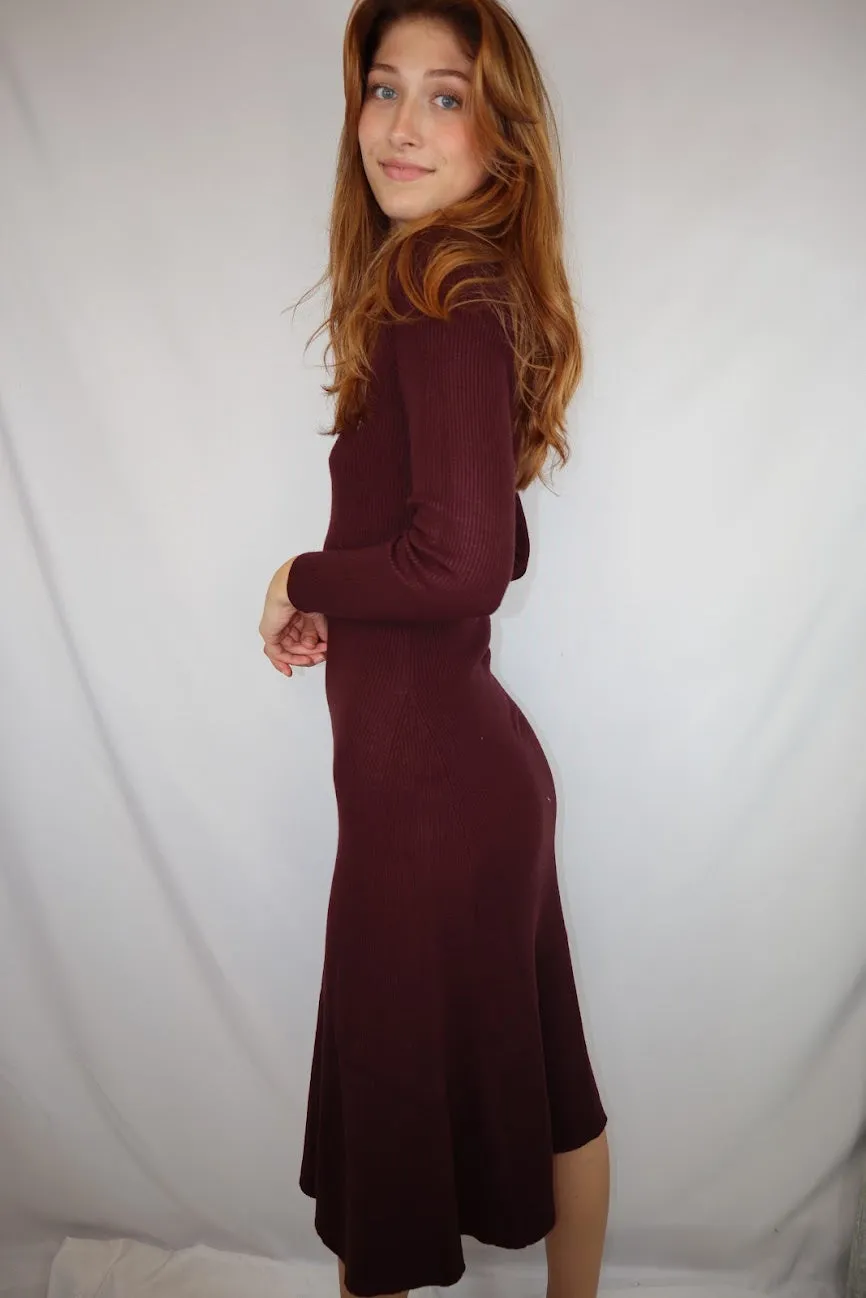 Louise Dress Burgundy