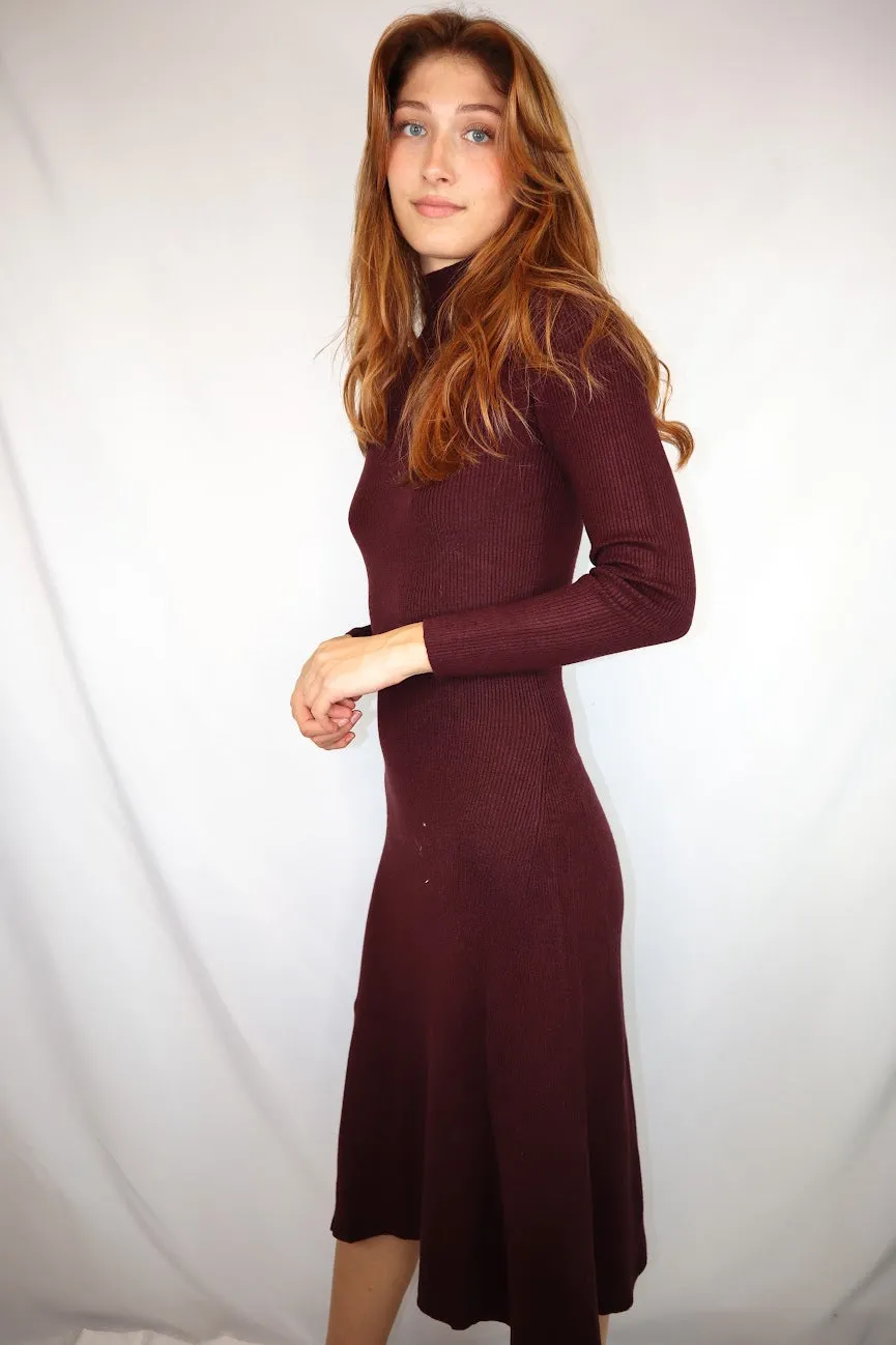 Louise Dress Burgundy