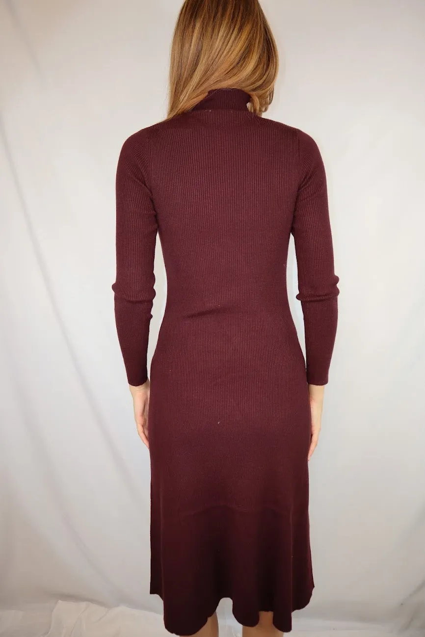 Louise Dress Burgundy
