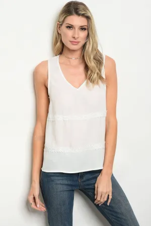Love Riche White Tank