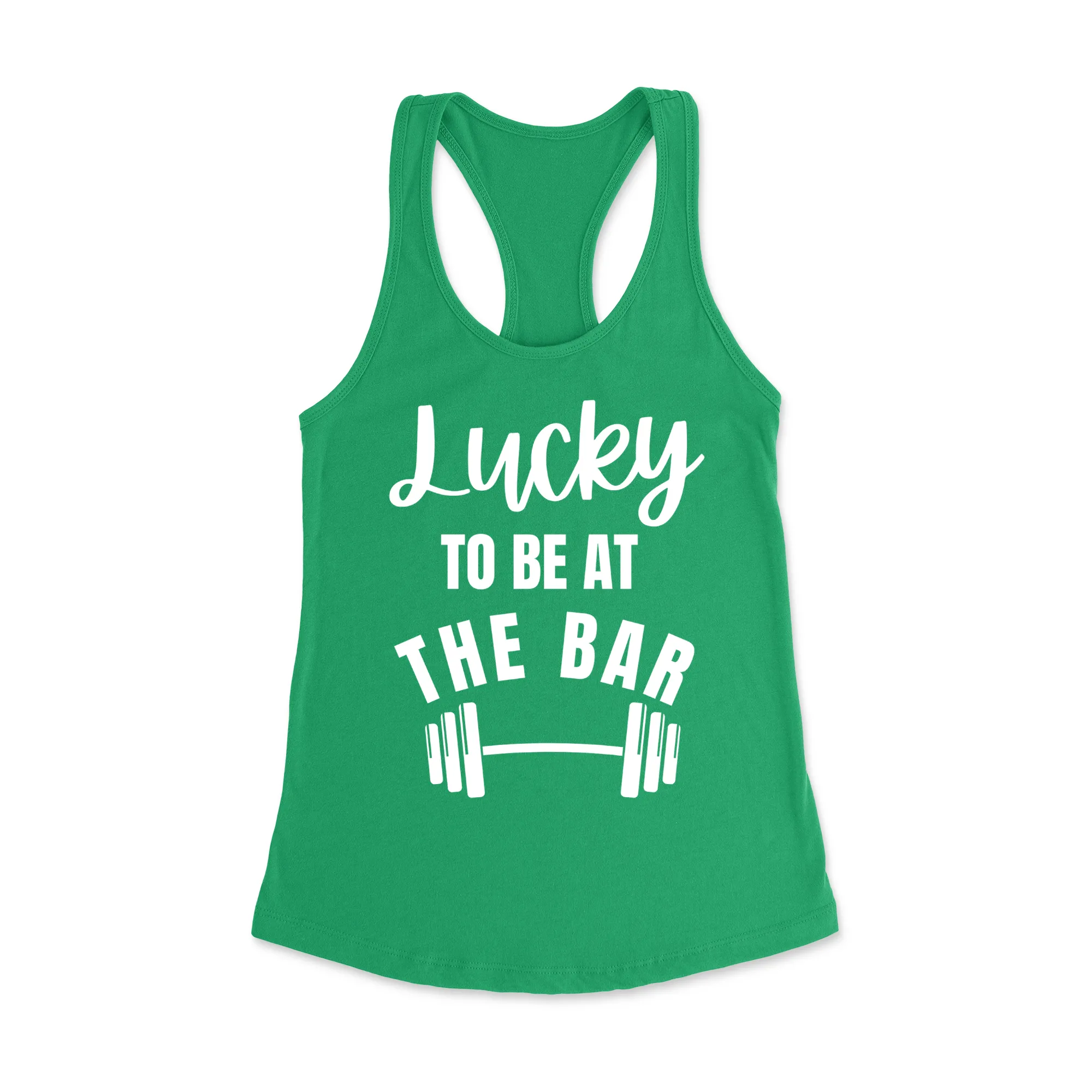 Lucky To Be At The Bar Racerback Tank