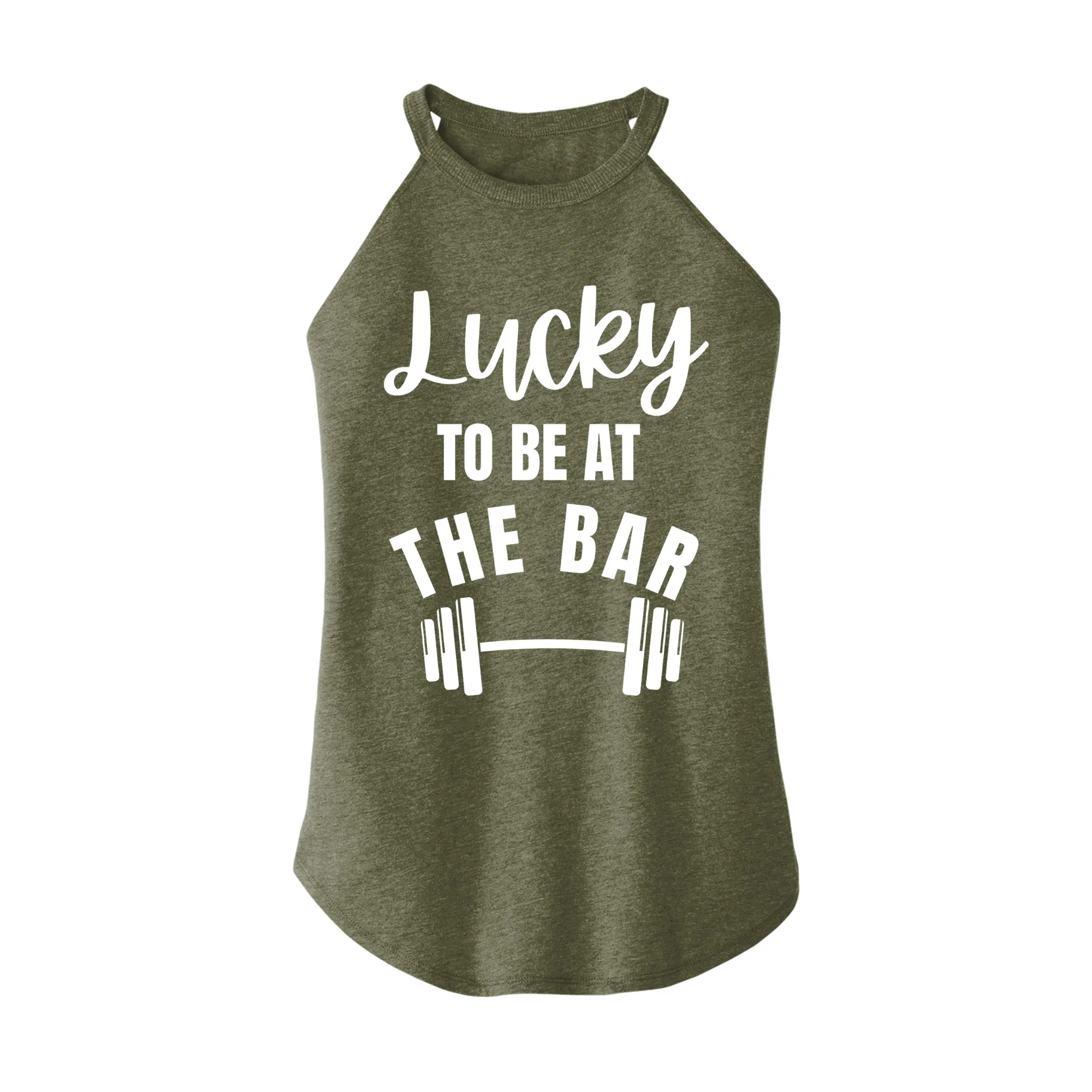 Lucky To Be At The Bar Rocker Tank