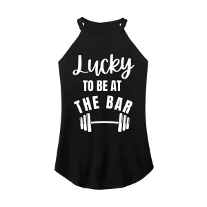 Lucky To Be At The Bar Rocker Tank