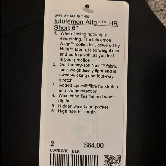 lululemon athletica Women's Black High-Waisted Shorts