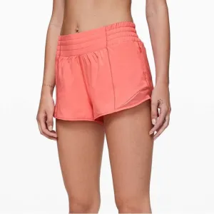 Lululemon Hotty Hot Short High-Rise 2.5&quot; inLight Coral size 12