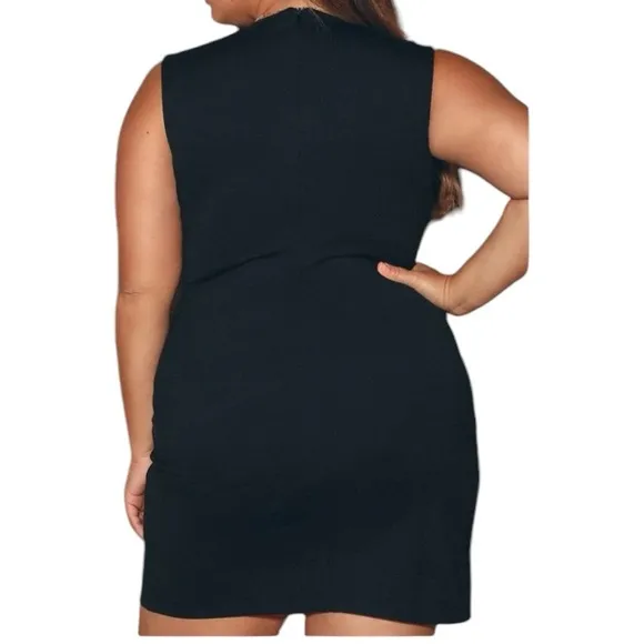 LULU’S sexy wrap dress low cut 1x plus size Cocktail Hour dress NWT