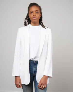 mackie loose blazer - white