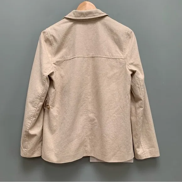 Madewell Cotton-Linen Beige Summer Blazer Jacket S