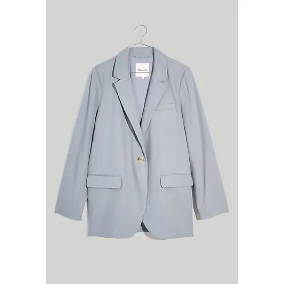 Madewell The Larsen Blazer in Drapeweave Overcast S