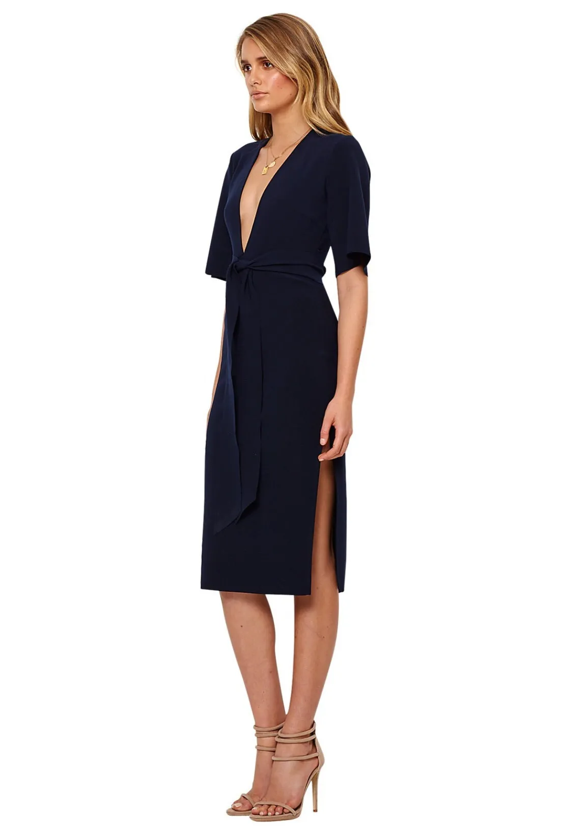 Marche plunge dress